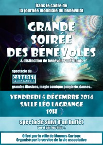 affiche Soirée des bénévoles