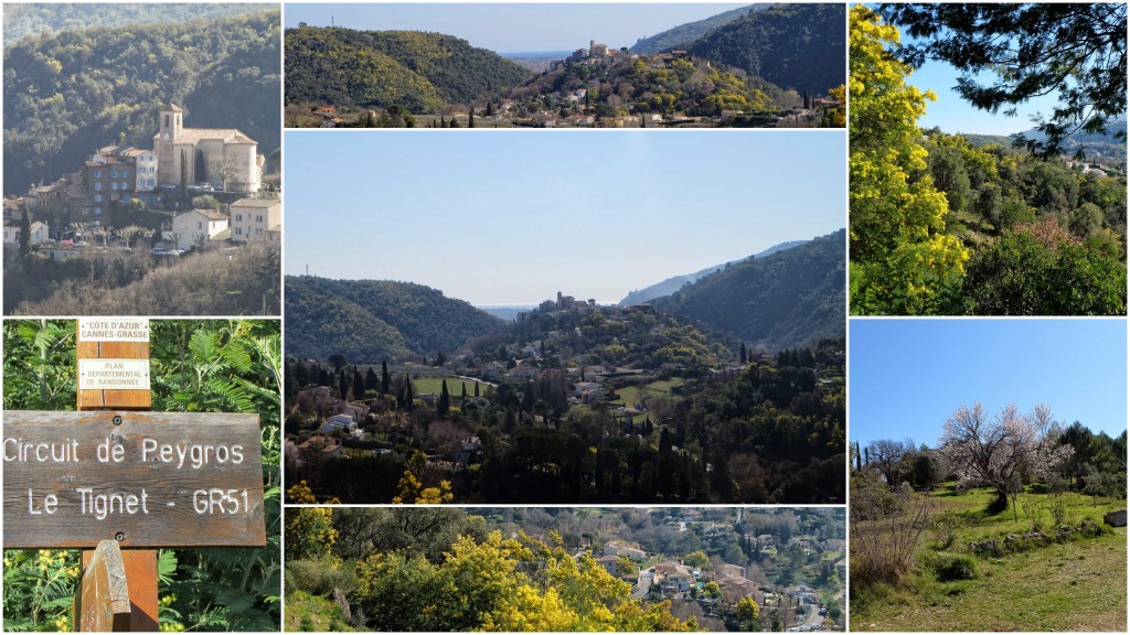 Les environs du village d'Auribeau sur Siagne