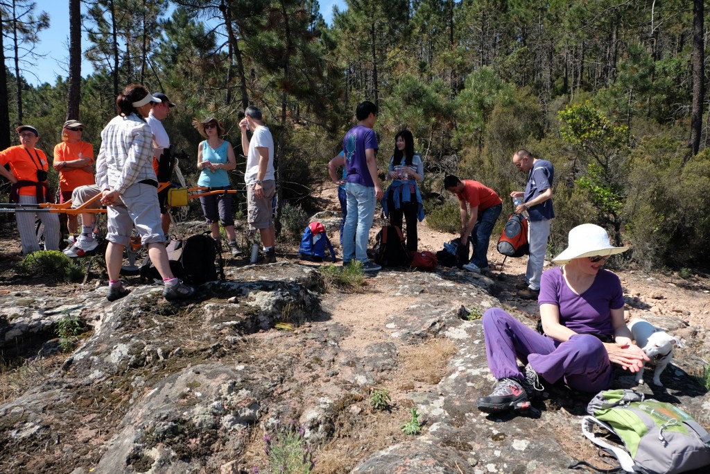 Petite pause graines après une montée assez éprouvante