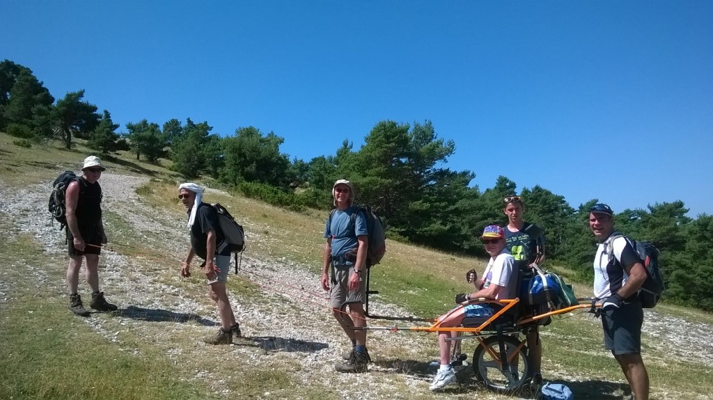 La montée vers les crêtes