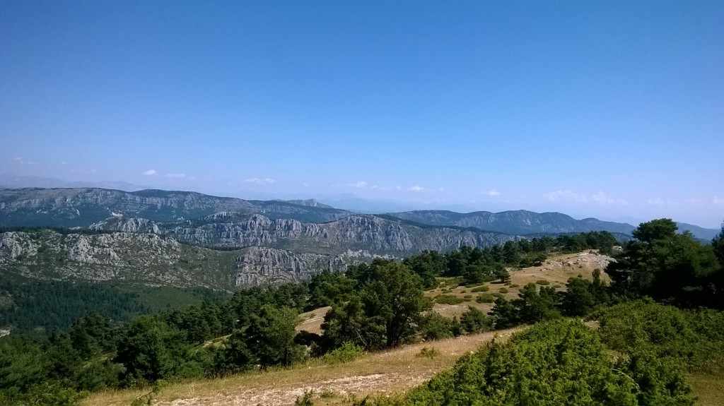 Vue des crêtes vers le nord