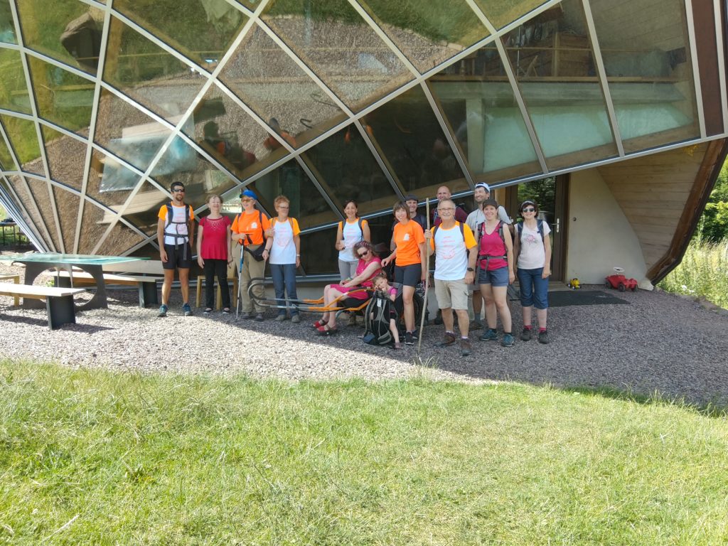 Le groupe devant l'héliodome